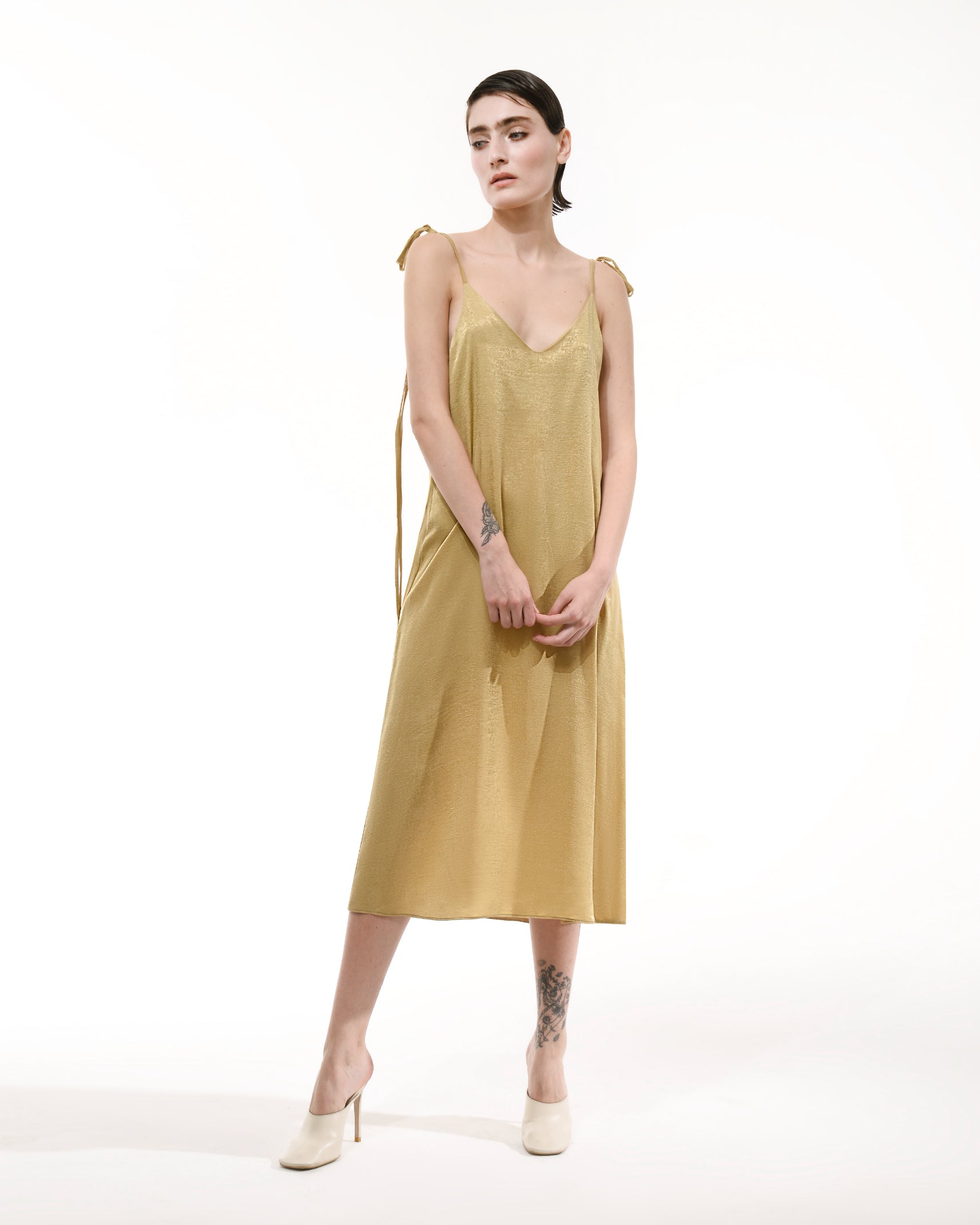 champagne silk dress midi Buy Champagne Gold Textured Satin Halter Sleeveless Midi Dress from Next USA