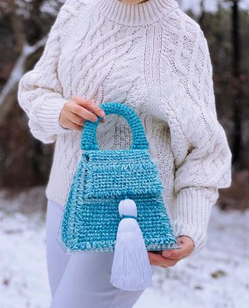 Light blue fashionista acrylic bag