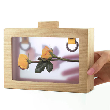 The wooden yellow rose clutch
