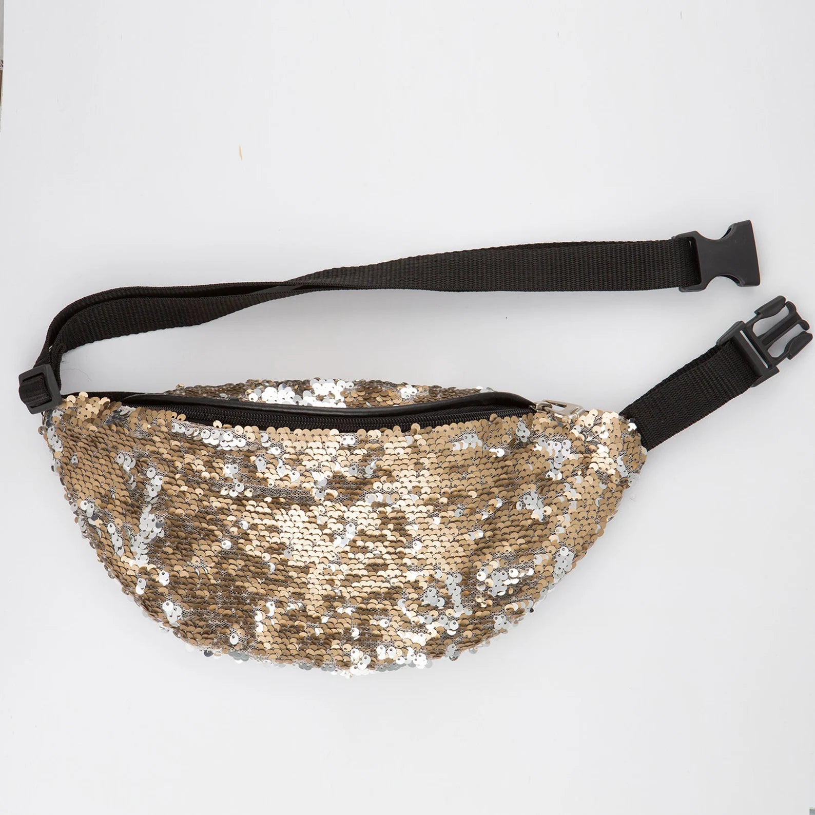 Gold sequin bum sales bag