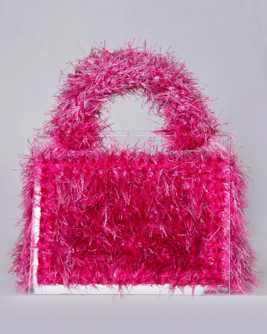 Pink fashionista acrylic bag